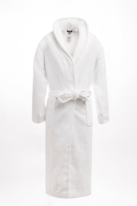 Embroidered white cotton terry bathrobe - A SHOOTER - Image 2