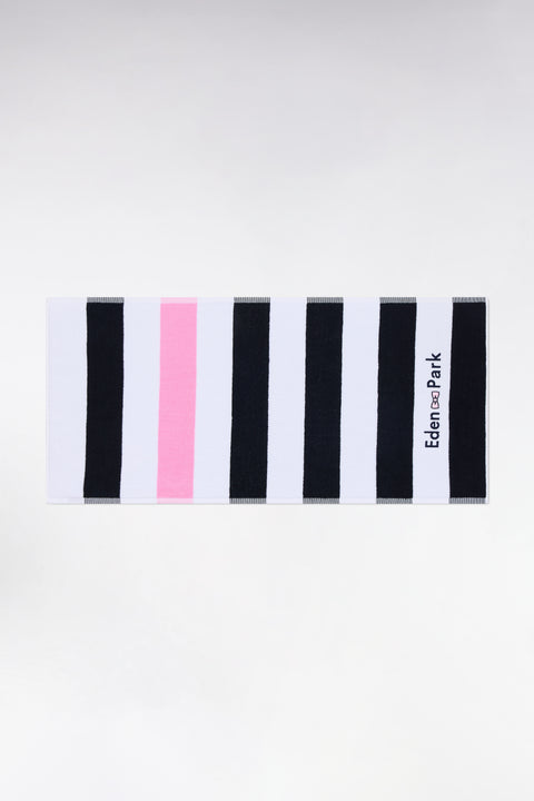 Serviette de sport en coton éponge marine - Image 1