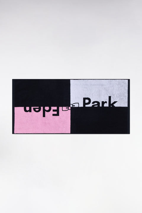 Drap de plage Eden Park en coton rose - Image 1