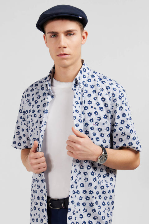 Shirt with exclusive floral print - Image 3