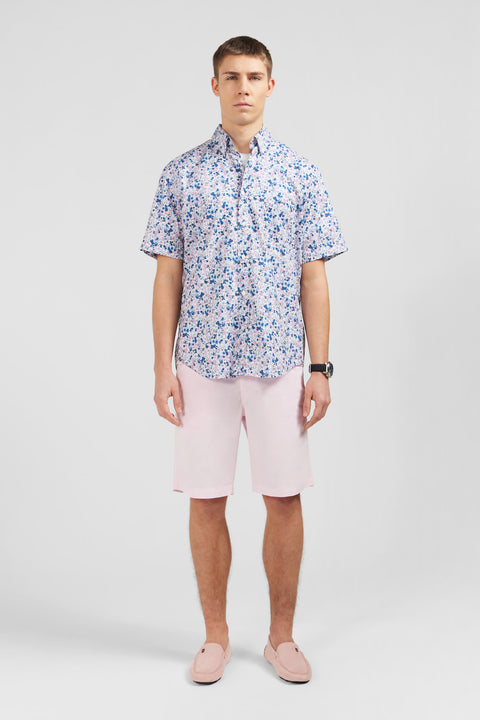 White blouse with flower print - Image 1