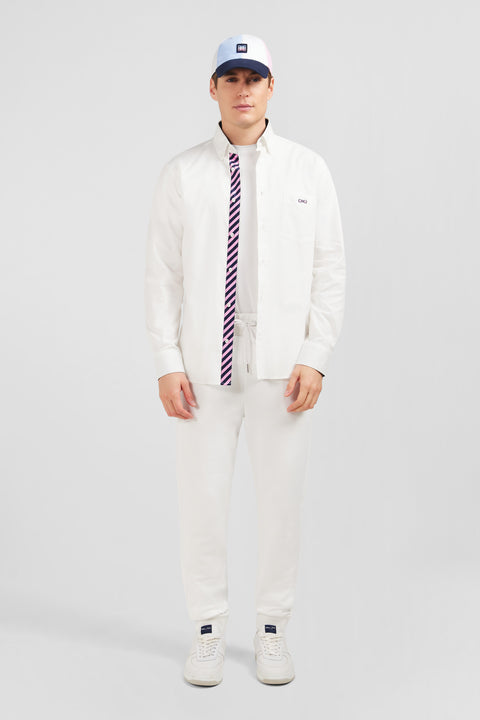 Chemise blanche à broderie Eden Park - Image 1