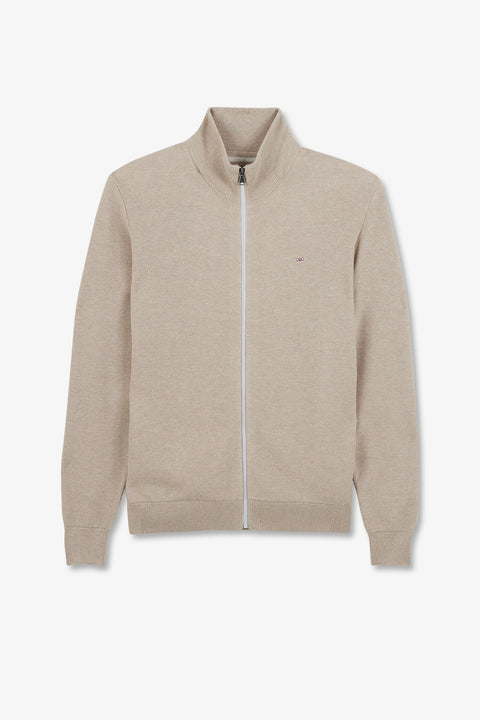 Beige zip cardigan - Image 2