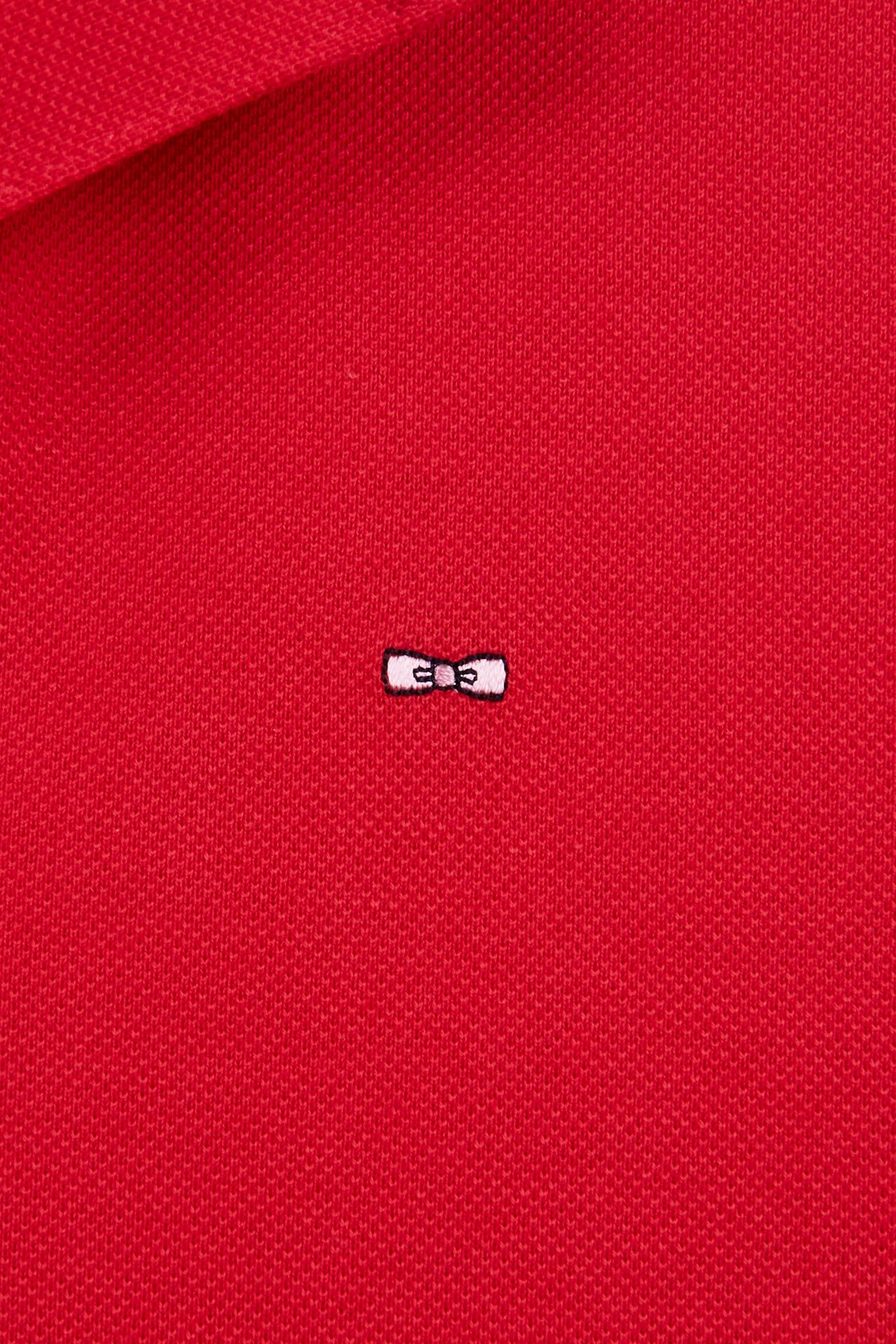 Polo rouge manches courtes