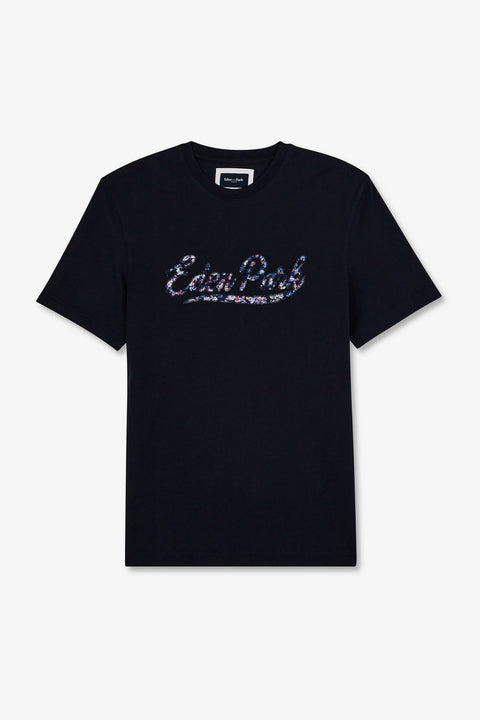 Dark blue T-shirt with Eden Park lettering - Image 2