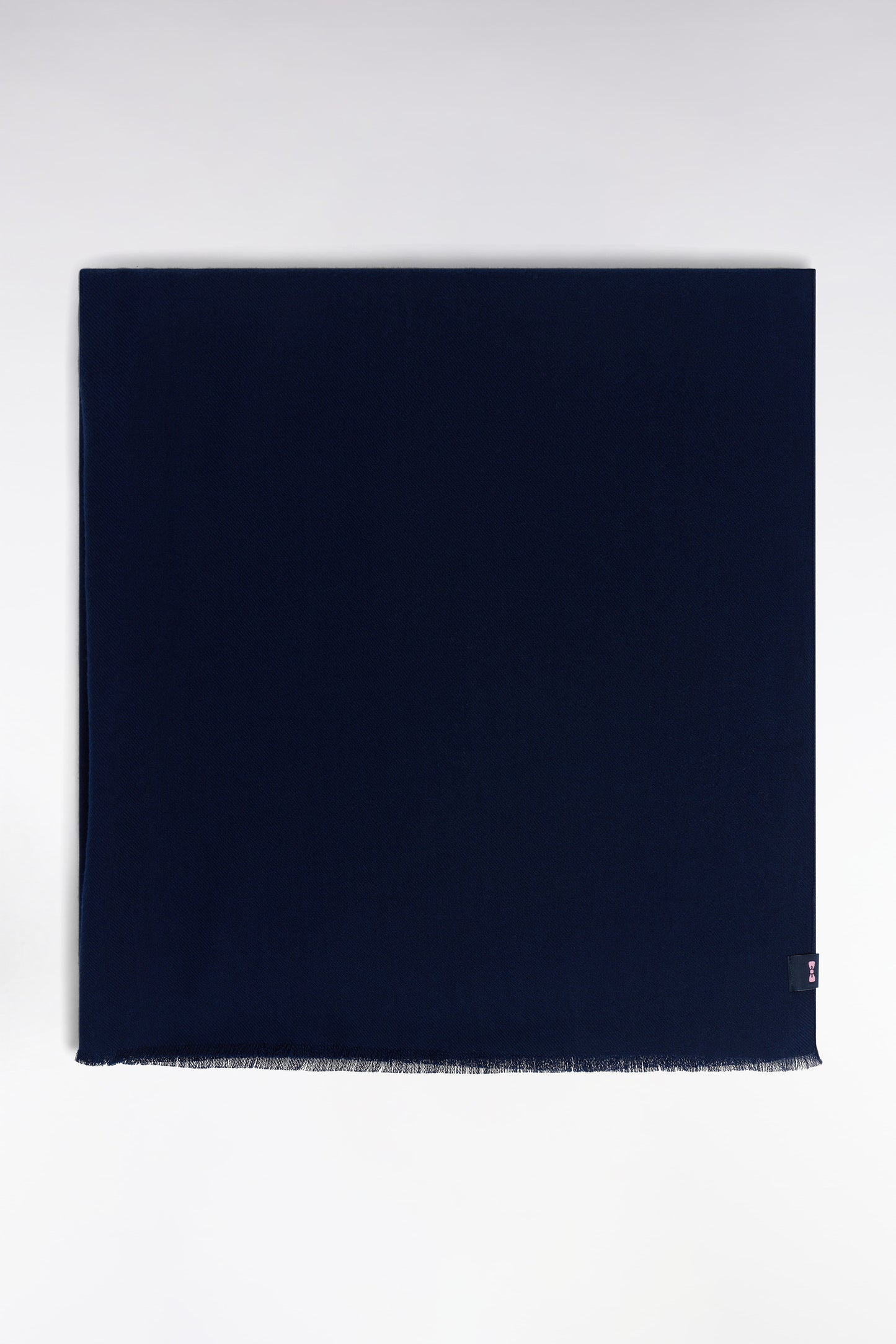 Plain navy blue flowing scarf