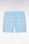 Sky blue striped swimsuit