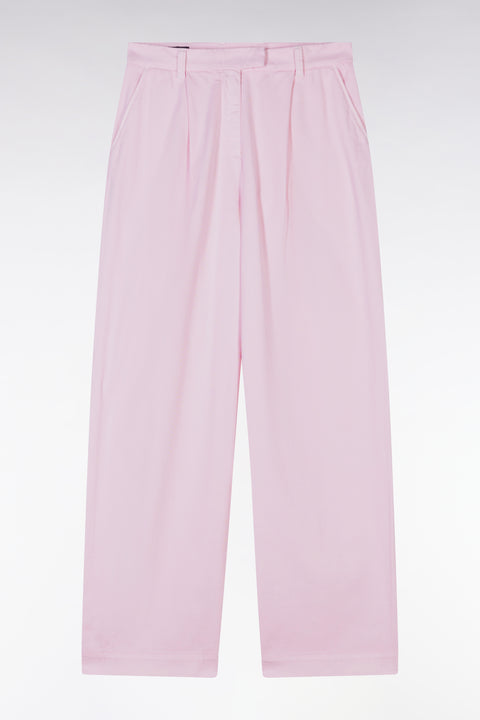 Pantalon en coton stretch rose coupe décontractée - Image 2