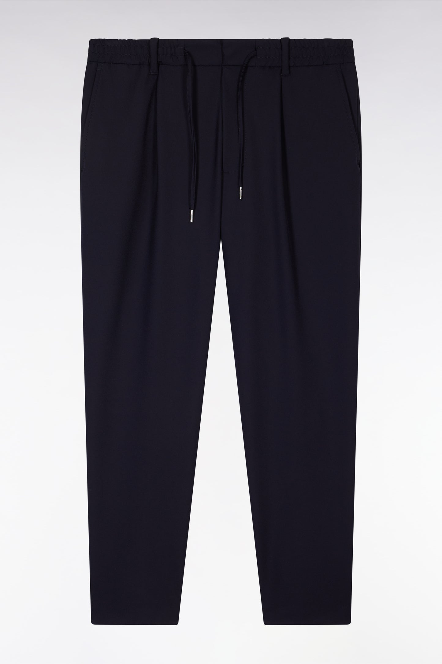 Navy elastic waistband pants
