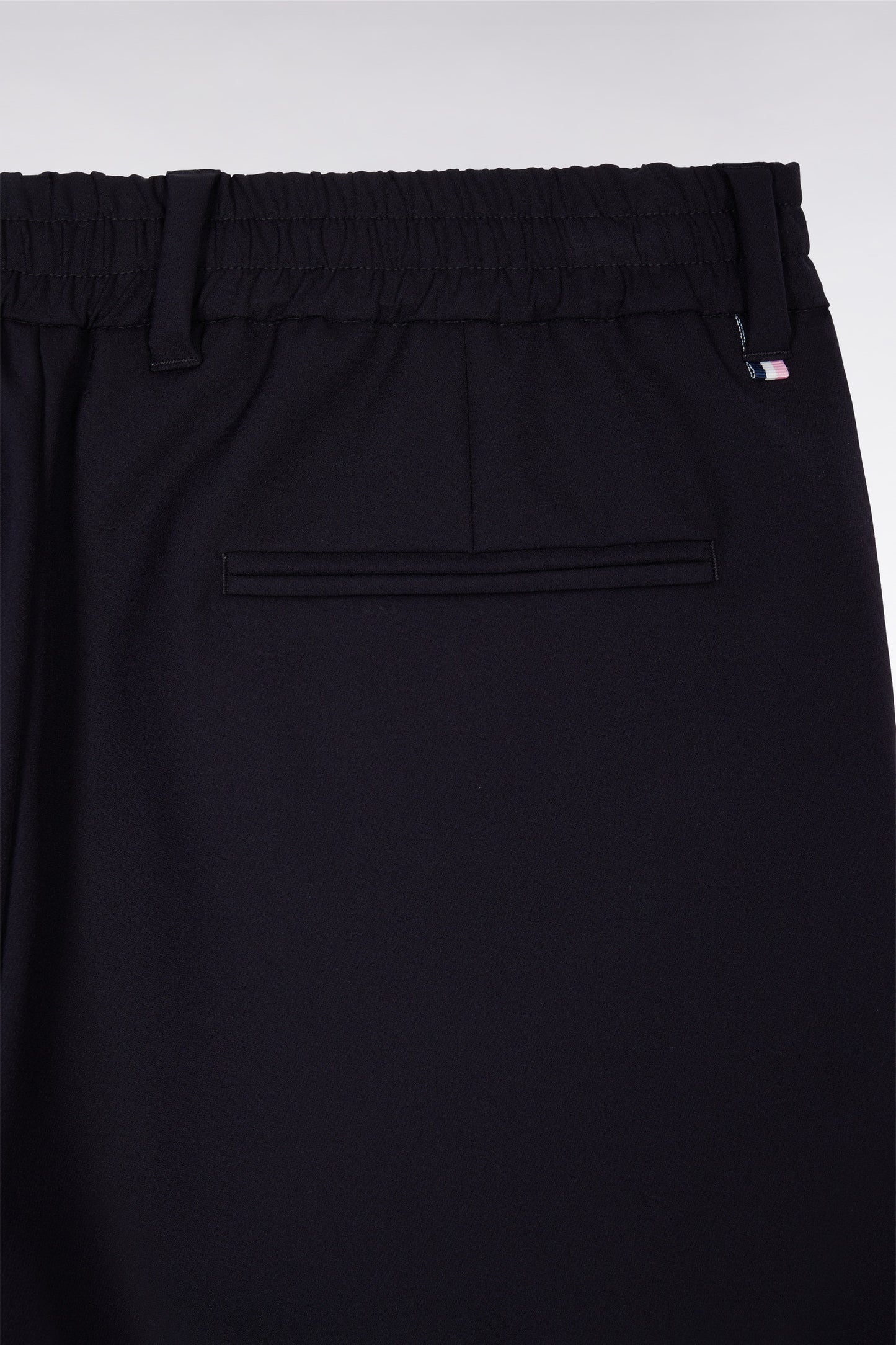 Navy elastic waistband pants