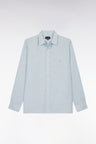Dark grey cotton shirt with patch pocket