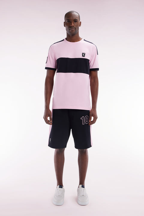 Short New Zealand en coton noir et rose coupe décontractée - Image 1