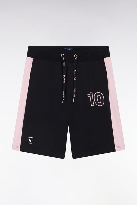 Short New Zealand en coton noir et rose coupe décontractée - Image 2
