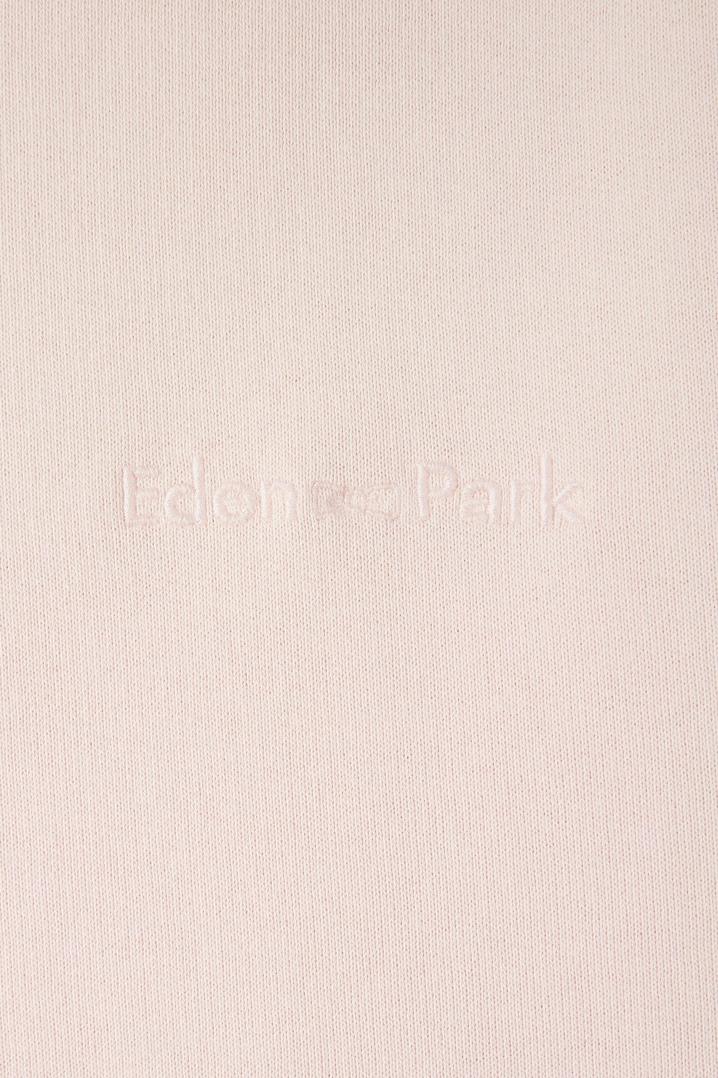 Sweatshirt surteint à col rond en molleton coton rose pâle coupe décontractée