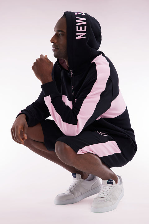 Relaxed-fit New Zealand black cotton hoodie - Image 3