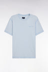 Relaxed-fit sky blue overdyed cotton T-shirt