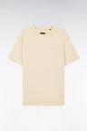 Relaxed-fit ochre overdyed cotton T-shirt