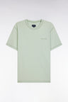 Relaxed-fit green overdyed cotton T-shirt