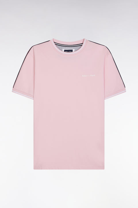 T-shirt in pink cotton cutted cut - Image 2