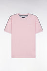 T-shirt in pink cotton cutted cut
