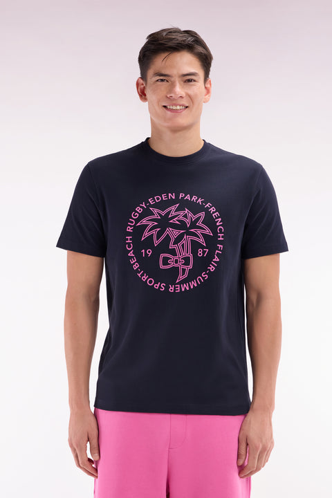 T-shirt in marine serigraphy palmiers casual cut - Image 1