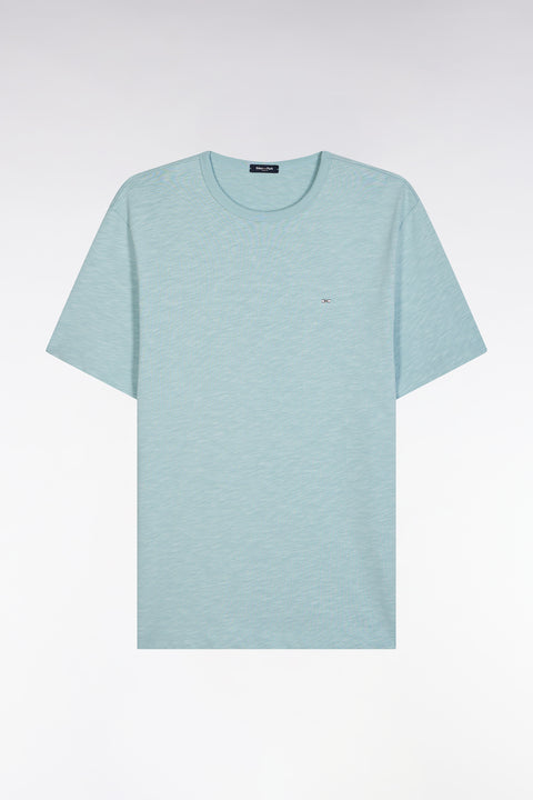 Water green cotton jersey t-shirt straight cut - Image 2