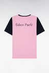 T-shirt à manches courtes en coton rose coupe décontractée
