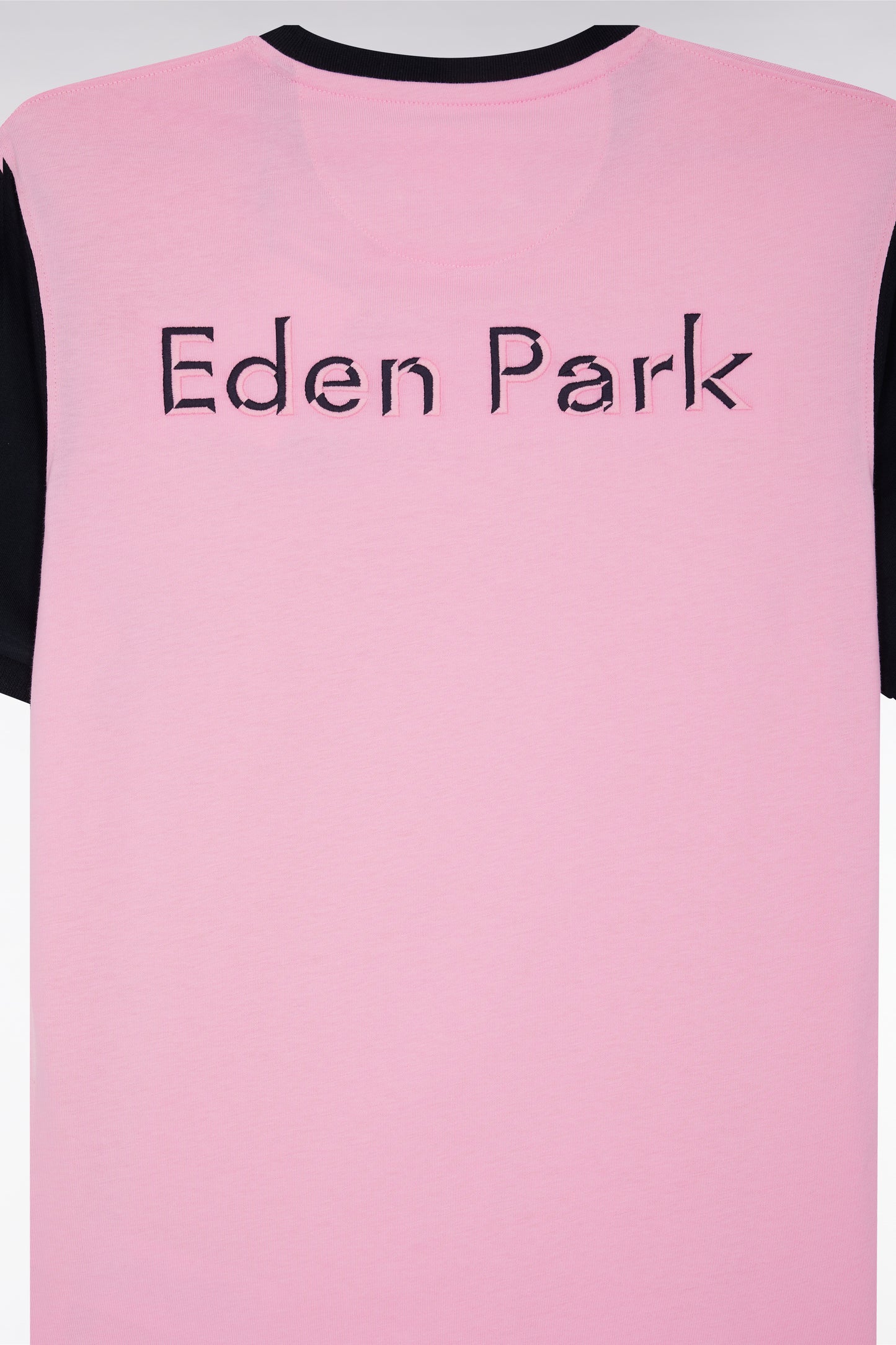 Relaxed fit pink cotton short-sleeved T-shirt