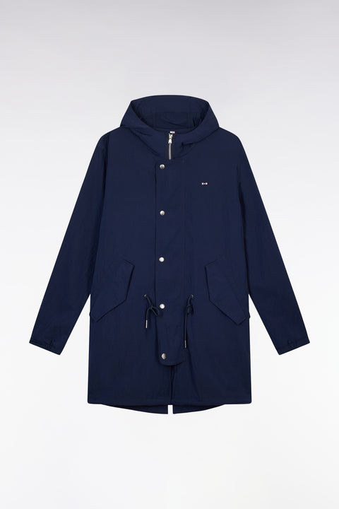 Parka légère à capuche intégrée marine - Image 2
