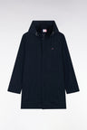 Parka à capuche intégrée bleu marine
