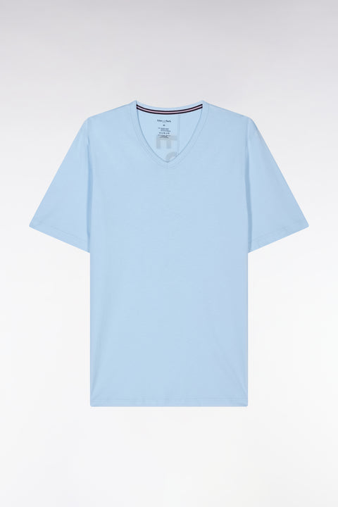 Short pyjamas in cotton jersey Sky T-shirt Navy shorts - Image 1