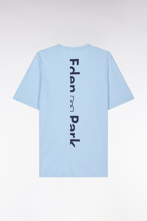 Short pyjamas in cotton jersey Sky T-shirt Navy shorts - Image 2