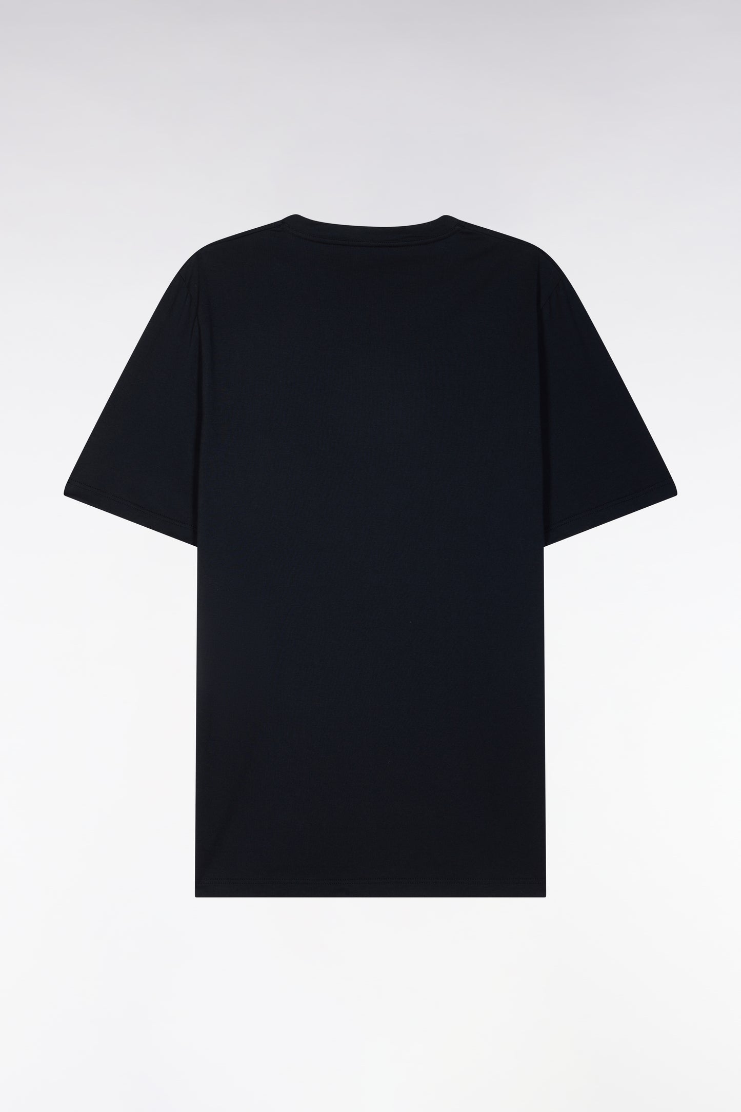 Short pyjamas in blue and navy cotton jersey