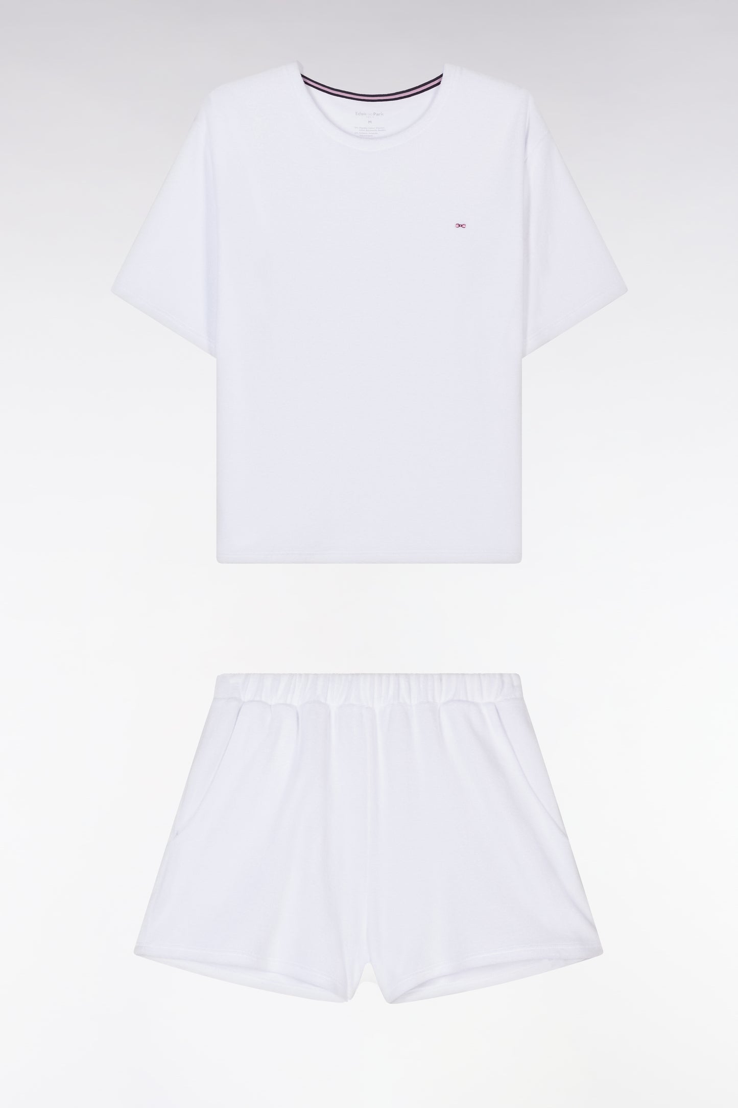 Short white pyjamas
