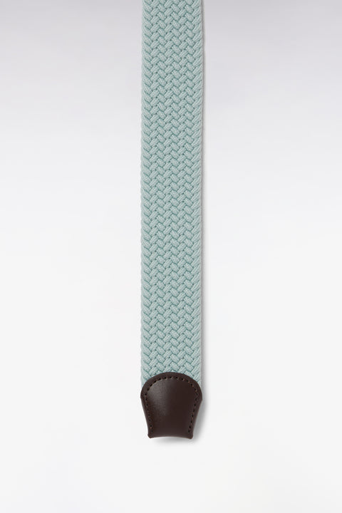 Ceinture textile élastiquée vert d'eau - Image 3