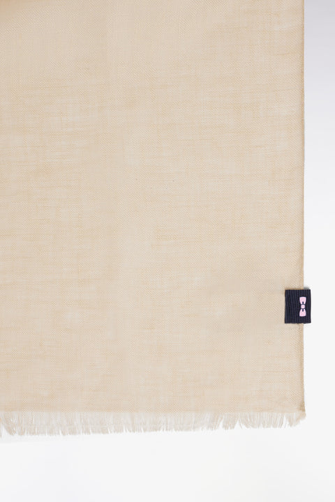Écharpe en lin beige clair - Image 2
