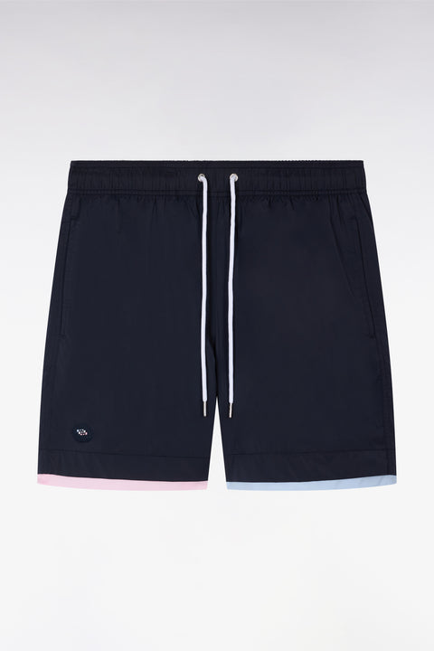 Maillot de bain marine passepoils contrastés - Image 2