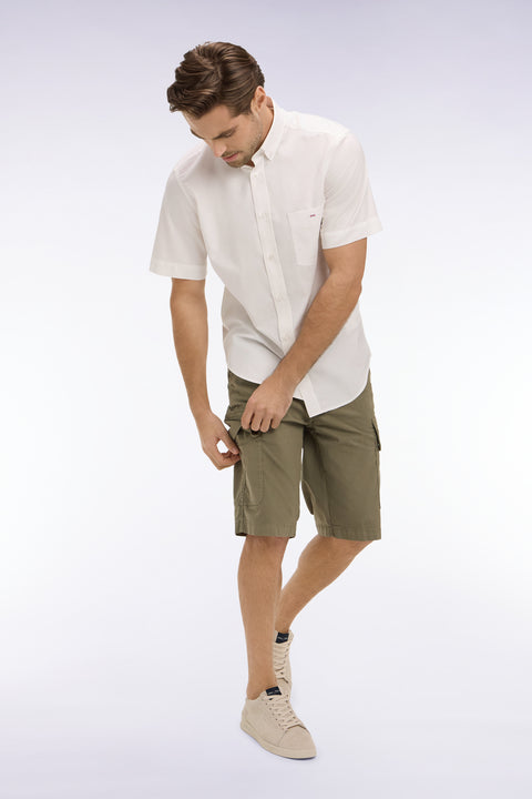 Bermuda cargo en coton kaki - Image 1