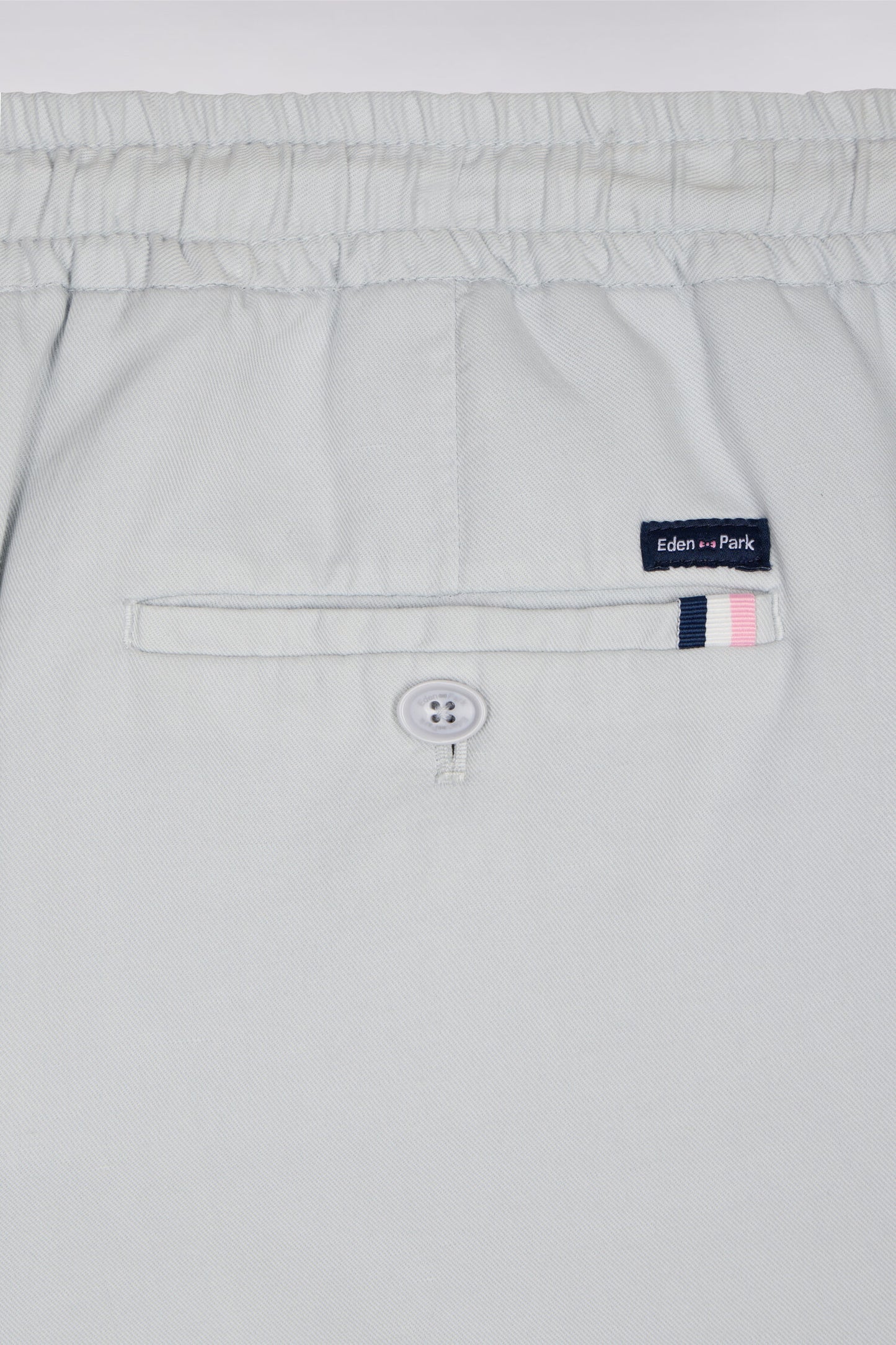 Light gray cotton linen and lyocell pants Modern cut