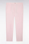 Pantalon en toile de coton rose