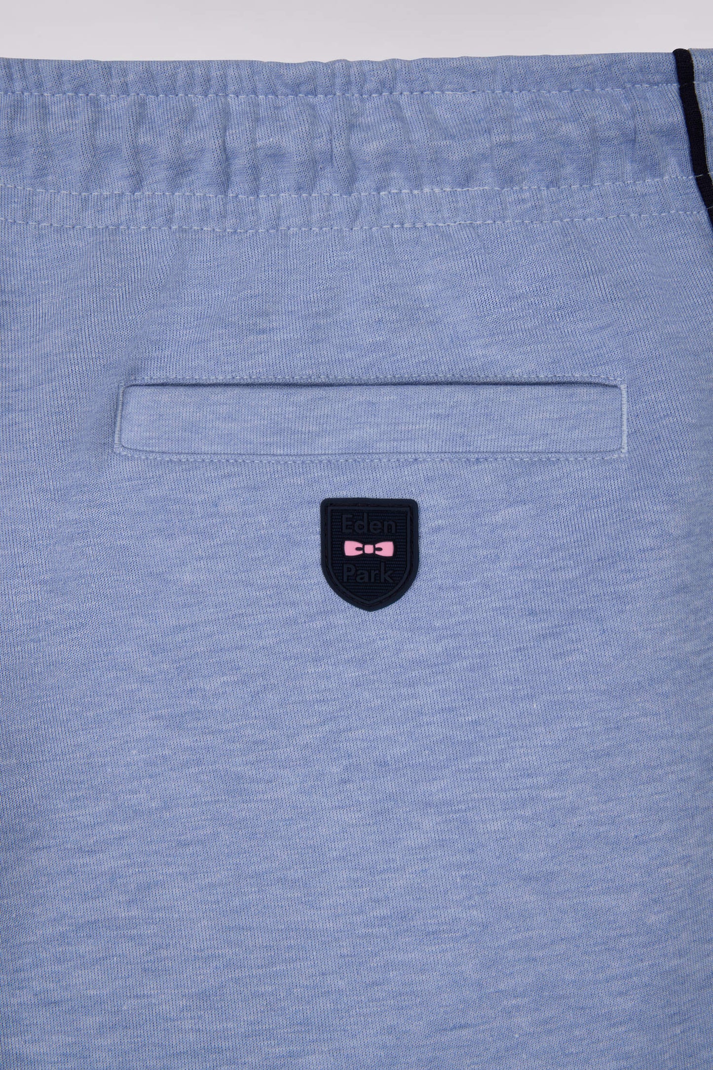 Jogging en coton mélangé ciel coupe regular