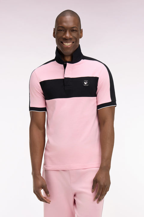 Maillot à manches courtes Nouvelle Zélande en coton rose coupe regular - Image 3