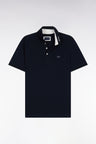 Polo à manches courtes en piqué coton marine coupe regular