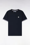 T-shirt à manches courtes en coton marine coupe regular