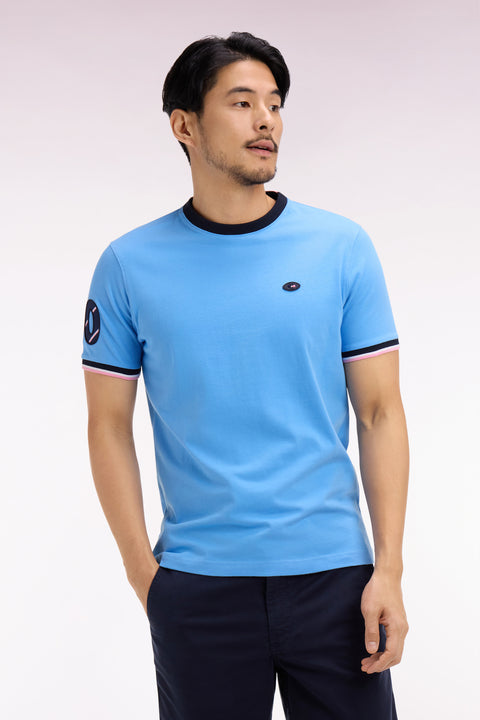 T-shirt XV de France à manches courtes en coton bleu coupe regular - Image 3