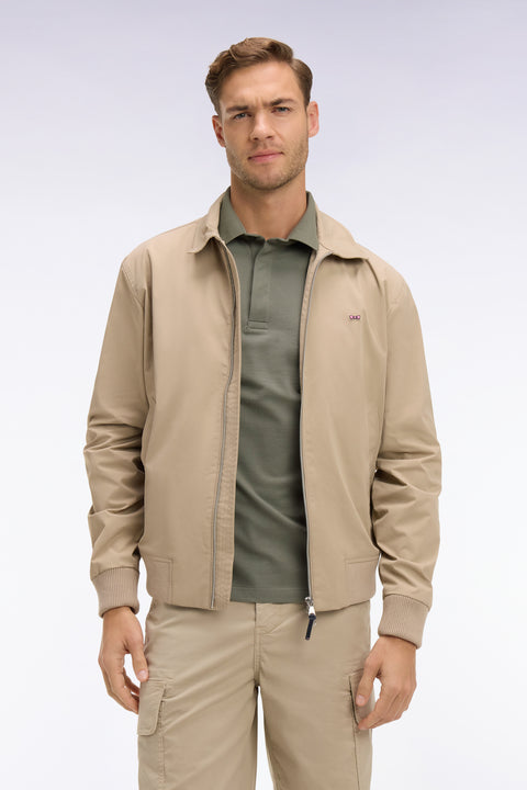 Blouson en nylon beige - Image 3