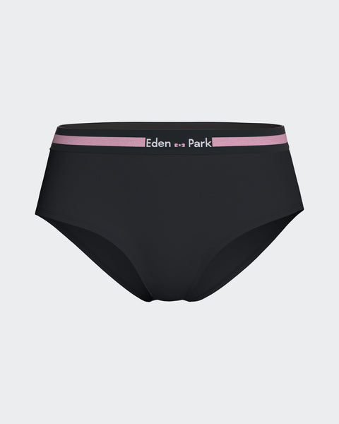 Culotte shorty en coton stretch marine - Image 1