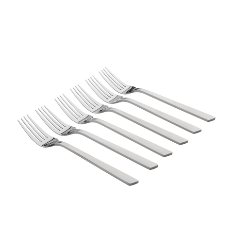 Lot de 6 fourchettes de table en inox - Image 3