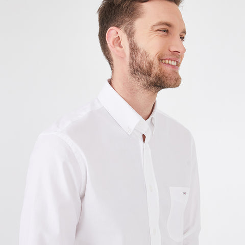 Chemise blanche en coton mélangé - Image 3