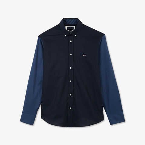 Blue colourblock shirt with World Cup 2023 embroidery - Image 2